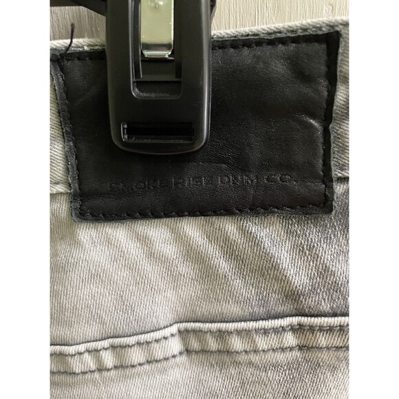 Smoke Rise Jeans Mens 40 Light Wash Distressed Slim Fit Denim Mens 40 x 32 - Picture 6 of 8